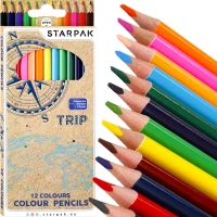 Ilustracja produktu STAPAK Kredki Ołówkowe 12 Kolorów Safari 490922