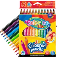 Ilustracja produktu Colorino Kredki Ołówkowe Trójkątne Jumbo 12 Kolorów 51859PTR