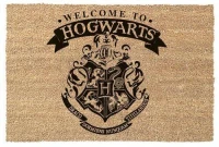 Ilustracja Wycieraczka pod Drzwi Harry Potter - Witamy w Hogwarcie 60x40 cm Beżowa