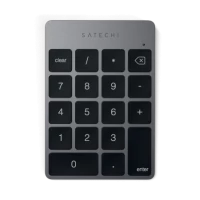 Ilustracja Satechi Slim Wireless Keypad - Aluminiowa Klawiatura Numeryczna Bluetooth Space Gray