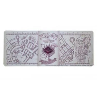 Ilustracja Mata na Biurko Podkładka pod Myszkę - Mapa Huncwotów - Harry Potter (80 x 30 cm)