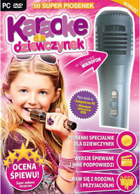 Ilustracja Karaoke Dla Dziewczynek - z mikrofonem (PC-DVD)