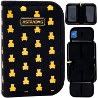 Ilustracja produktu AstraBag Piórnik AC1 Pojedynczy Dwuklapkowy bez Wyposażenia Golden Teddy 503024052