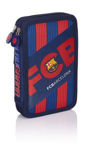 Ilustracja FC Barcelona Piórnik Podwójny z Wyposażeniem FC-144 Barca Fun 5