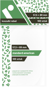 Ilustracja produktu Rebel Koszulki (57,5x89 mm) Standard American 100 szt.