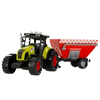 Ilustracja Mega Creative Farma Traktor z Przyczepą Paszowóz 487466
