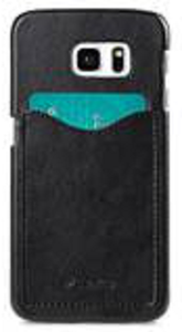 Ilustracja produktu WG Pokrowiec skórzany Leather snap cover with card slot/black/Samsung Galaxy S7 edge