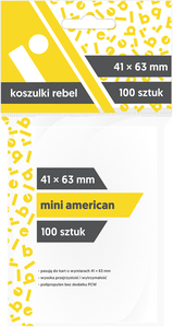 Ilustracja produktu Rebel Koszulki (41x63mm) Mini American 100 szt.