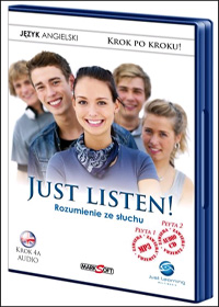 Ilustracja Just Listen! 1 - rozumienie ze słuchu - kurs audio