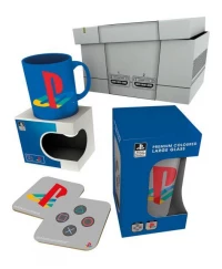 Ilustracja produktu Zestaw Prezentowy Playstation Classic: Kubek + Szklanka + 2x Podkładka