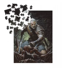 Ilustracja produktu Puzzle Wiedźmin 3 Dziki Gon - Trophy 1000 elementów