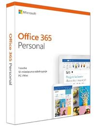 Ilustracja Microsoft Office 365 Personal 32/64 bit PL - licencja elektroniczna