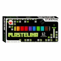 Ilustracja Starpak Plastelina Pixel Game 12 Kolorów 536885
