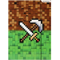 Ilustracja Starpak Teczka z Gumką Game Miecz z Kilofem 470869