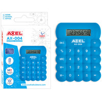 Ilustracja produktu Axel Kalkulator AX-004 Silikonowy Niebieski 457667