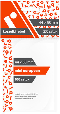 1. Rebel Koszulki (44x68mm) Mini European 100 szt.