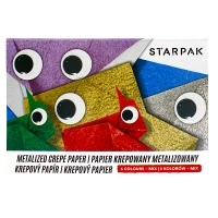4. STARPAK Papier Krepowany Metalizowany C5 6 kolorów 218529