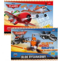 1. Unipap Blok Rysunkowy A4 20 Kartek Planes Samoloty 161469