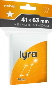 1. Koszulki na Karty Rebel (41x63 mm) "Mini American Medium" Lyra 100 sztuk