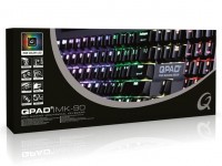 3. QPAD MK 90 - klawiatura mechaniczna RGB LED dla graczy. Cherry Red / RGB LED / USB HUB