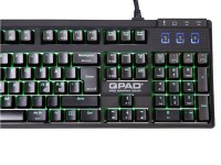 1. QPAD MK 90 - klawiatura mechaniczna RGB LED dla graczy. Cherry Red / RGB LED / USB HUB