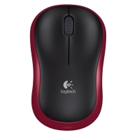 1. Logitech Myszka Bezprzewodowa Wireless Mouse M185 Red