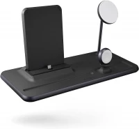 1. ZENS Aluminium 4w1 MagSafe iPad + AppleWatch - Bezprzewodowa Stacja Ładująca do czterech urządzeń MagSafe (black)