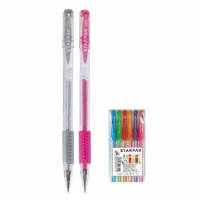 4. Starpak Długopisy Żelowe Brokatowe Kolorowe 406388