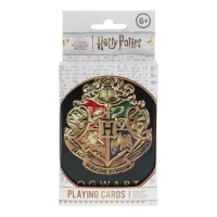 1. Zestaw Kart do Gry Harry Potter w Metalowej Puszce z Logo Hogwartu