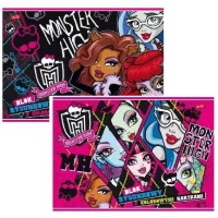2. Unipap Blok Rysunkowy z Kolorowymi Kartkami A4 16 Kartek Monster High 250477