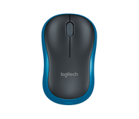 1. Logitech Myszka Bezprzewodowa Wireless Mouse M185 Blue