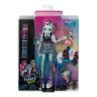 2. Mattel Lalka Monster High Frankie Stein + Zwierzątko Piesek Watzie HHK53