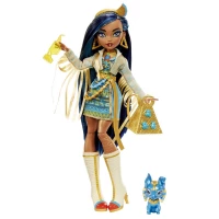 6. Mattel Lalka Monster High Cleo de Nile + Zwierzątko Szakal Tut HHK54