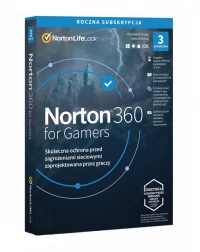 1. Norton 360 For Gamers (1 użytkownik, 3 urządzenia,1 rok) - BOX