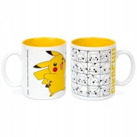 5. Zestaw Prezentowy Pokemon - Pikachu: Kubek + Szklanka + 2 x Podkładka - ABS