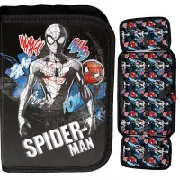 Ilustracja produktu Paso Piórnik Dwuklapkowy bez Wyposażenia Spider Man Black SP25WW-P001BW