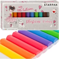 Ilustracja produktu Starpak Plastelina 12 kolorów Balerina 492058