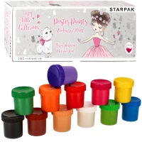 Ilustracja produktu Starpak Farby Plakatowe 12 kolorów 20ml Szaro-Rożowa Ballerina 492054