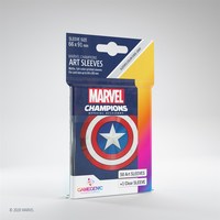 Ilustracja Gamegenic: MARVEL Art Sleeves (66 mm x 91 mm) - Koszulki na Karty - Captain America 50+1 szt.