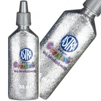 Ilustracja Astra Creativo Klej Brokatowy 35 ml 332114003 Srebrny