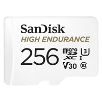 Ilustracja produktu Sandisk Micro SD 256GB High Endurance Monitoring (MicroSD HC) 100mb/s C10, 20000h