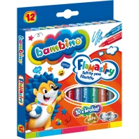 Ilustracja produktu Bambino Flamastry Brokatowe 12 Kolorów 628634