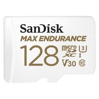 Ilustracja produktu SanDisk MAX ENDURANCE microSDXC 128GB + SD Adapter 60000 godzin ciągłego nagrywania