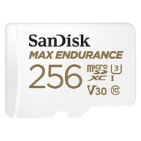 Ilustracja SanDisk MAX ENDURANCE microSDXC 256GB + SD Adapter 120000 godzin ciągłego nagrywania