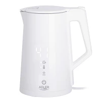 Ilustracja produktu Adler Czajnik Elektryczny LED z Regulacją Temperatury 1,7L STRIX AD 1345 White