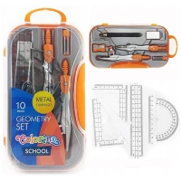 Ilustracja produktu Colorino Zestaw Geometryczny 10 Elementów POMARAŃCZOWY 39699PTR