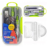 Ilustracja produktu Colorino Zestaw Geometryczny 10 Elementów ZIELONY 39699PTR