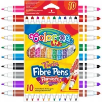 Ilustracja produktu Colorino Flamastry Dwustronne 10 Sztuk 13451PTR