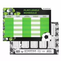 Ilustracja produktu Starpak Plan Lekcji z Tabliczką Mnożenia A5 Football 2 560053