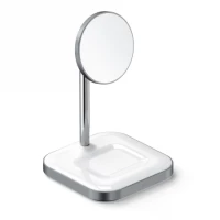 Ilustracja produktu Satechi Magnetic 2in1 - Stojąca Ładowarka Magnetyczna Do Dwóch Urządzeń Space Gray
